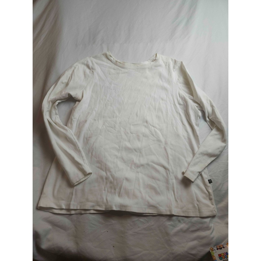 Venezia Top Womens Size 18/20 White Long Sleeve Modern Fit Scoop Neck Essential